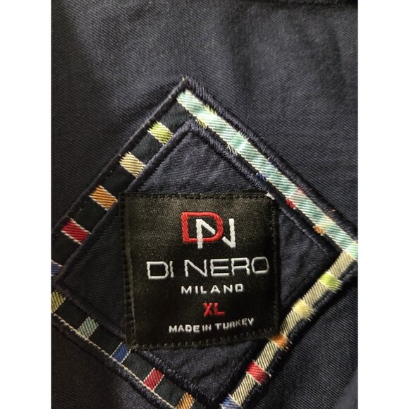 Di Nero Milano Men Long Sleeves Shirt XL Pre-Owned - Picture 2 of 8